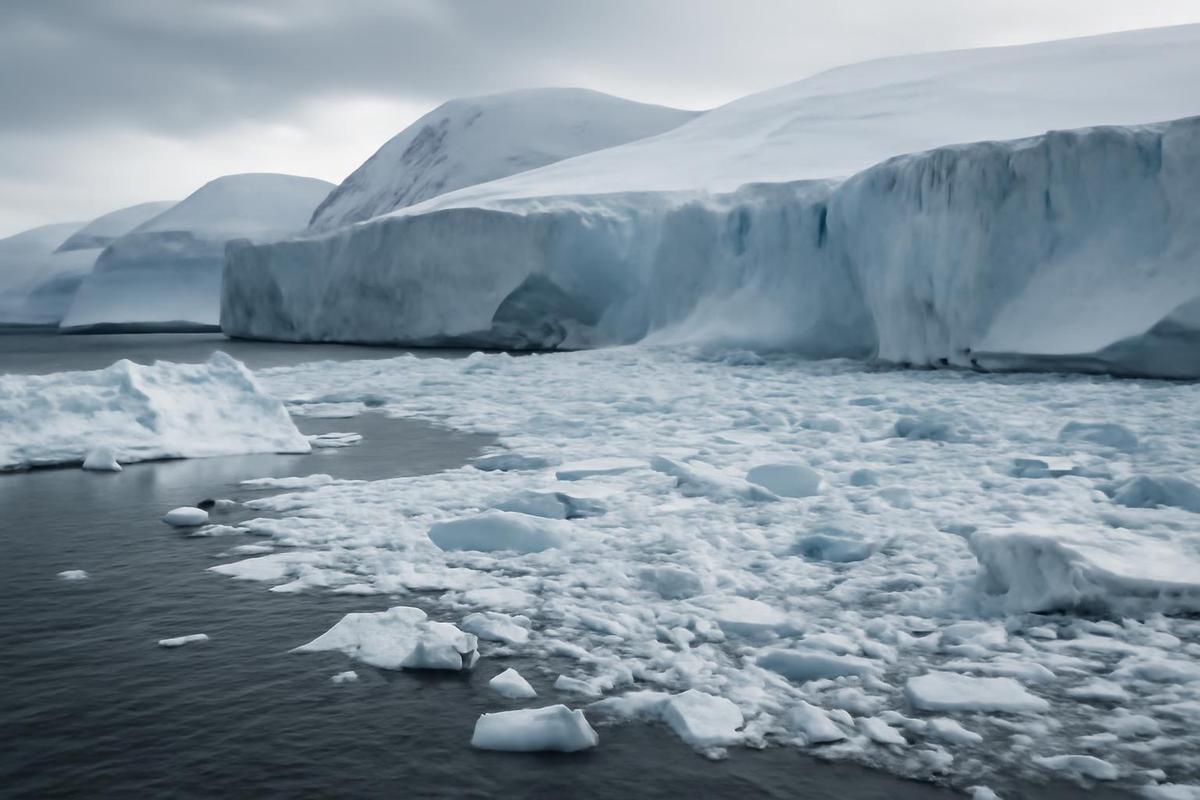 Colapso del glaciar Hektoria en la Antártida