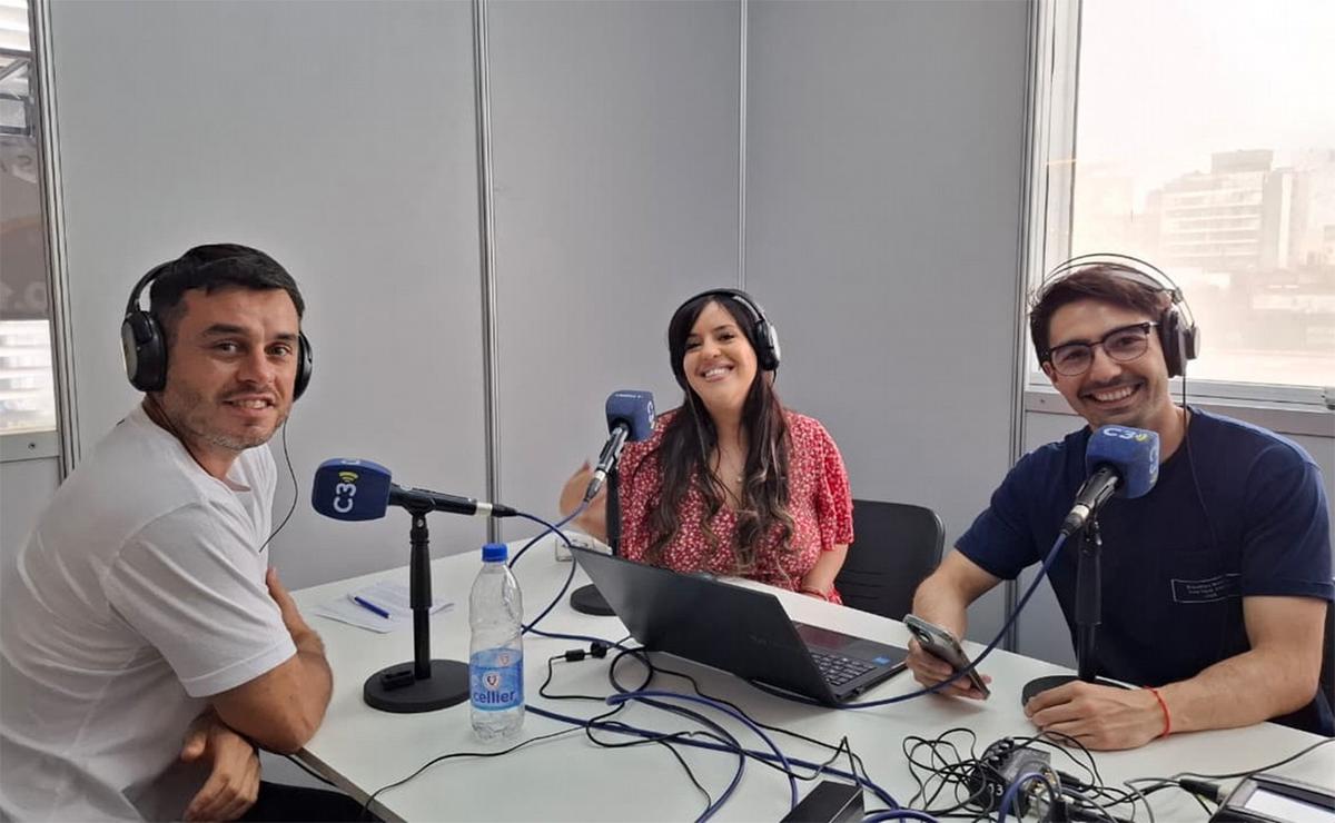 Cadena 3 en la Feria del Libro.