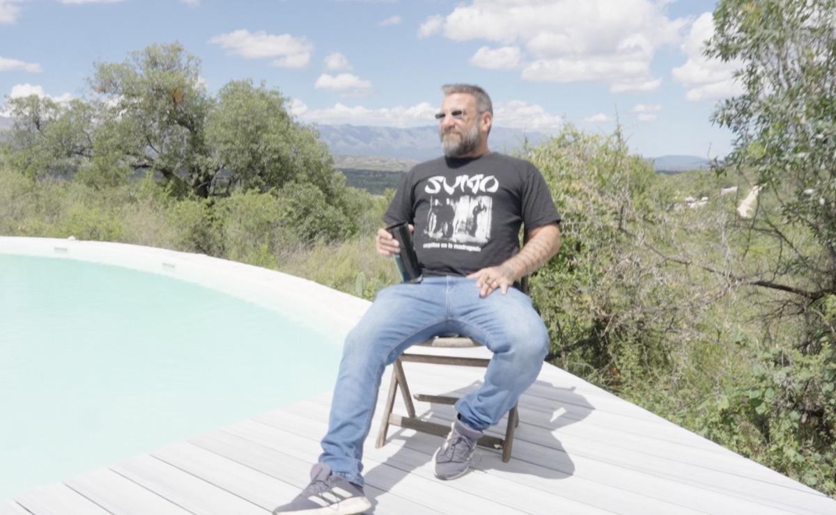 Piti Fernández en Traslasierra, entrevistado por Cosquín Rock Radio.