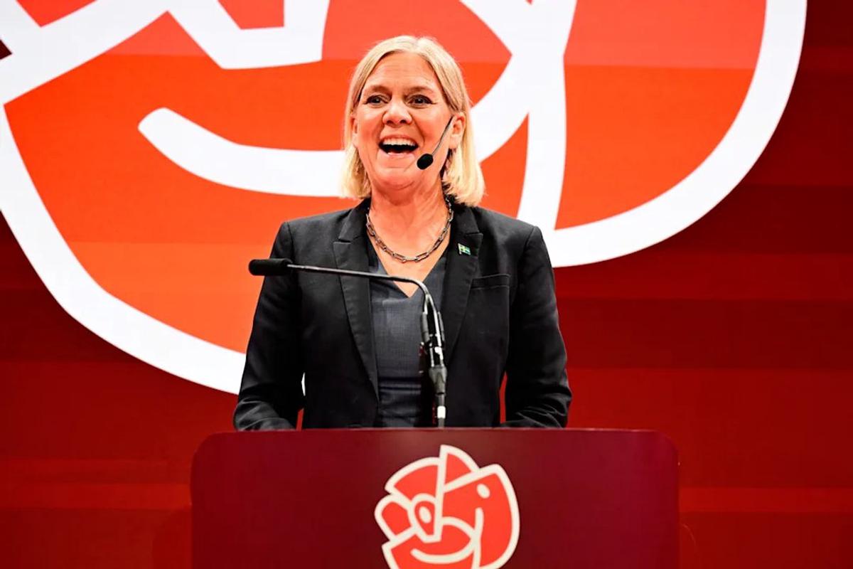 La ex primera ministra Magdalena Andersson.