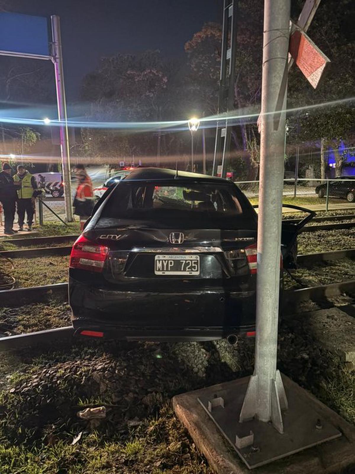 Así quedó el auto de Ernestina Pais.
