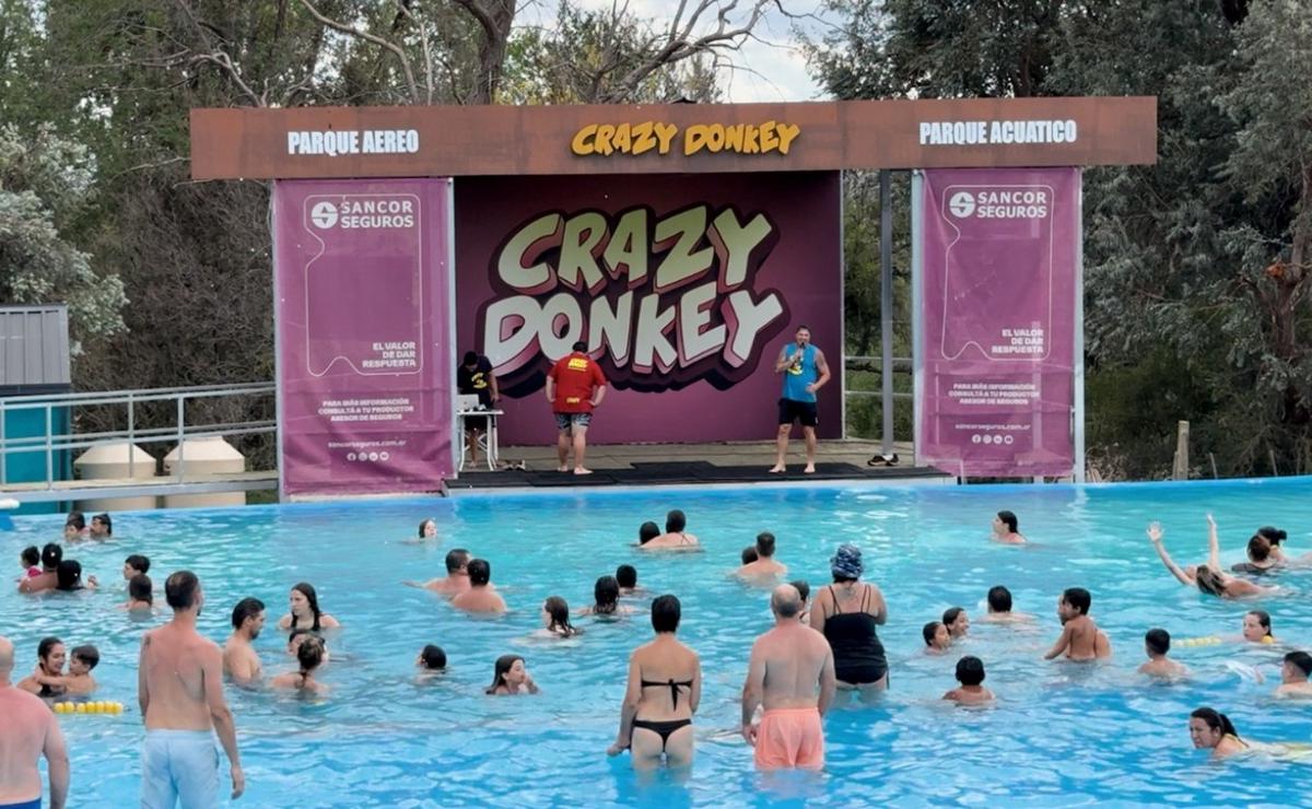 La pileta de Crazy Donkey: el paraíso del verano en Punilla.