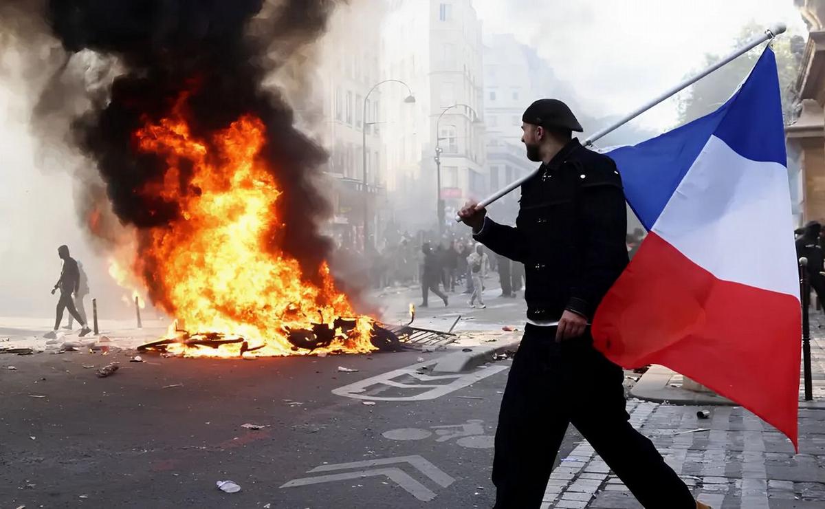 Protestas sociales en Francia.