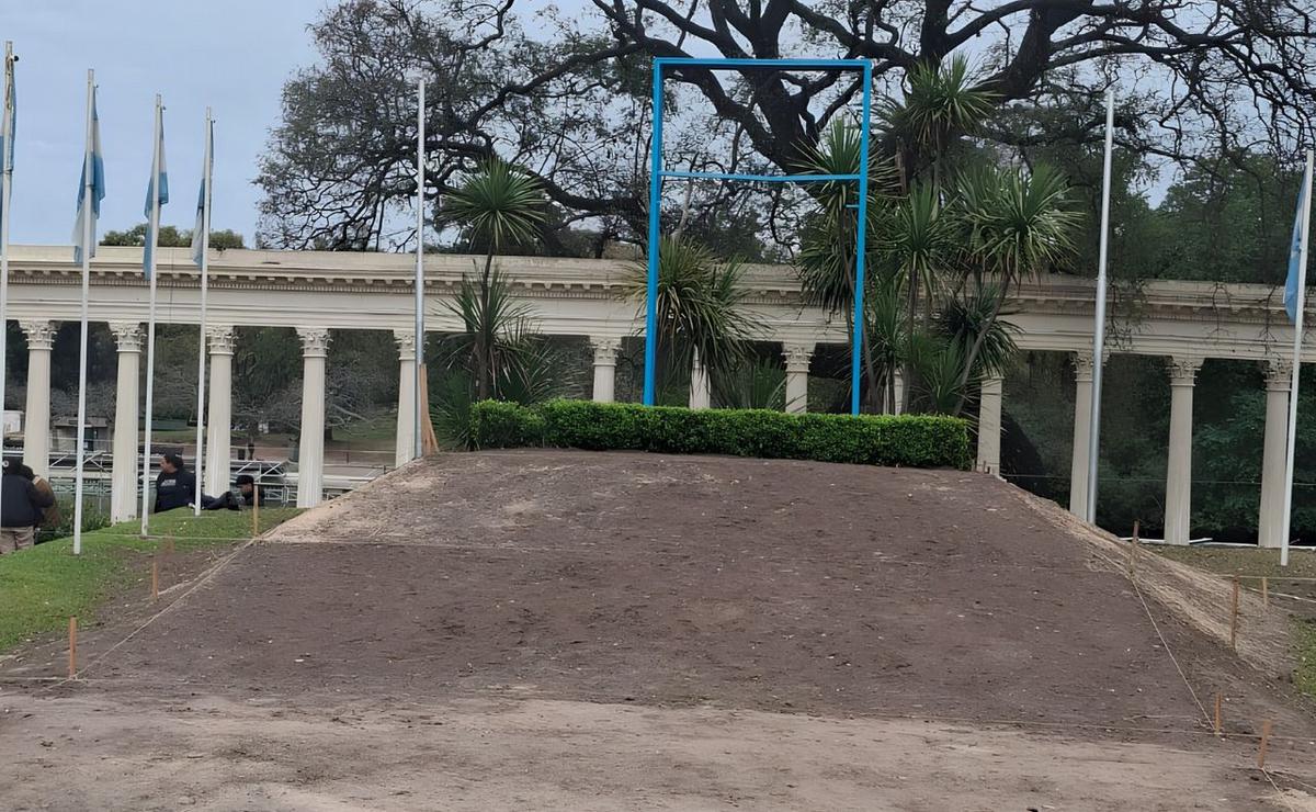Obras en el Parque Independencia.
