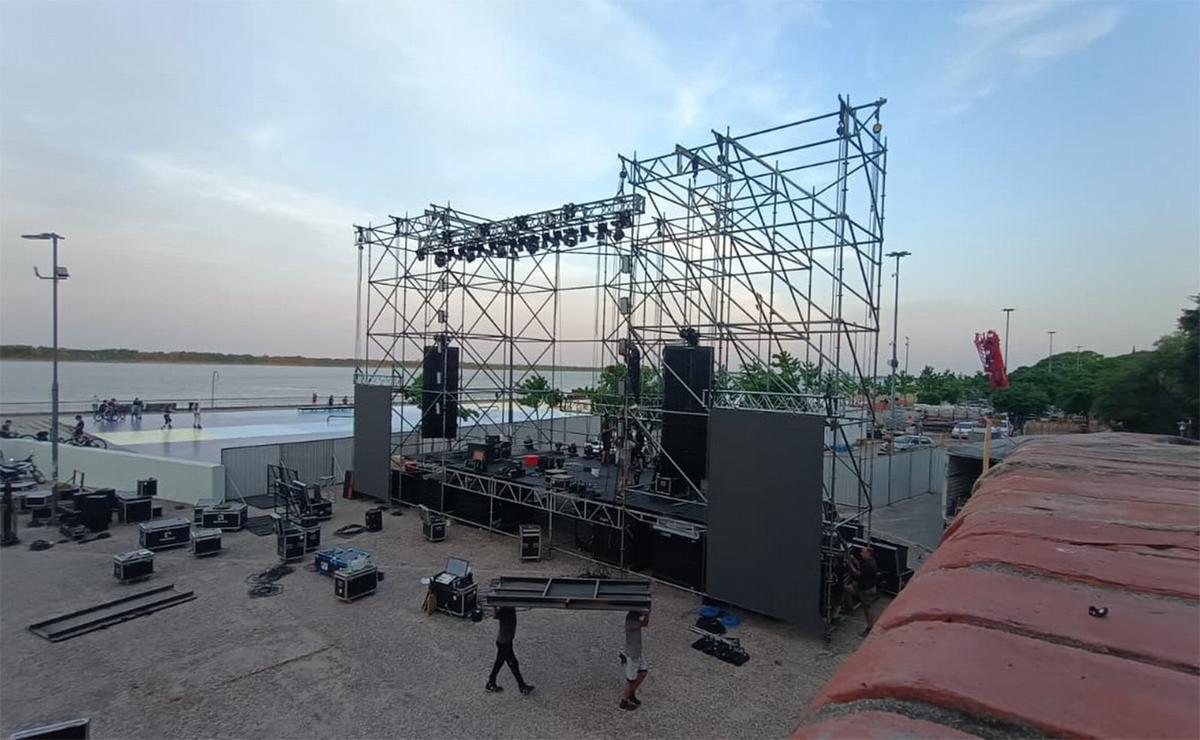 El escenario de Milei: alistan detalles para el cierre de campaña en Rosario.