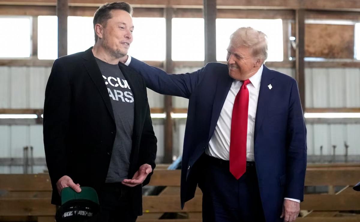 FOTO: Elon Musk, con Trump. Biden lo pone en la mira.