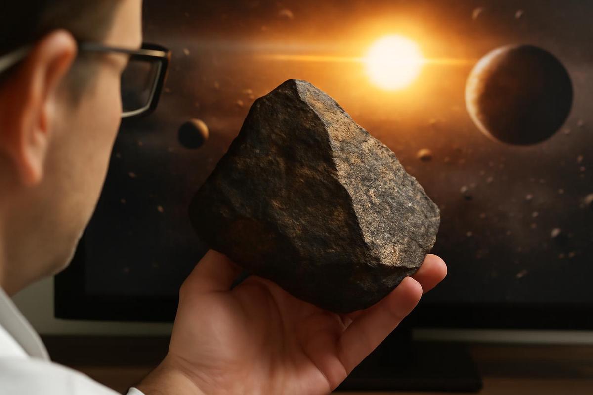 Meteorito que revela un mundo perdido