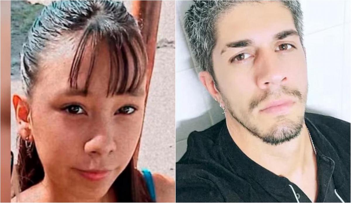 Agostina Vega y Claudio Barrelier, el único detenido del caso. (Foto: redes)