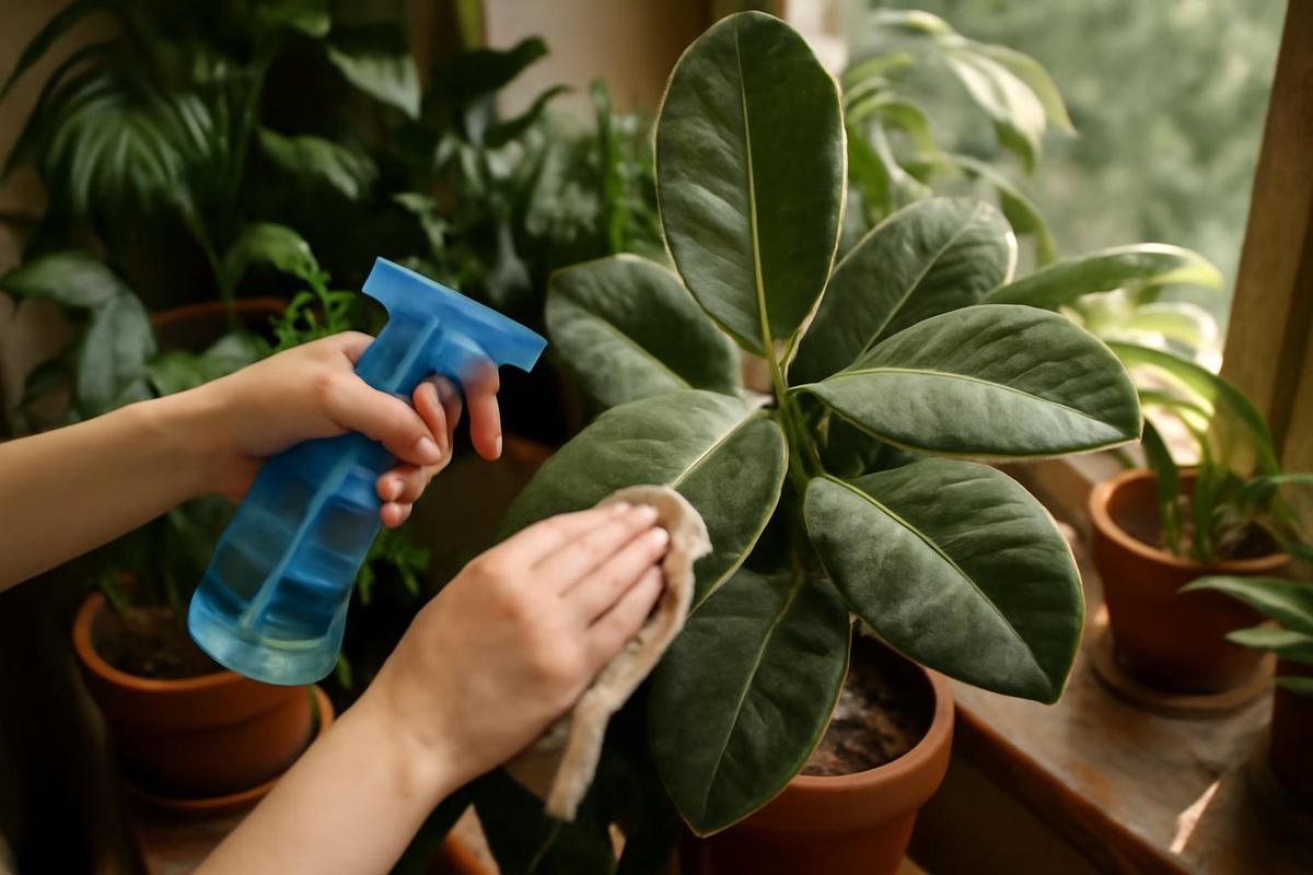 Consejos para limpiar las hojas de tus plantas de interior