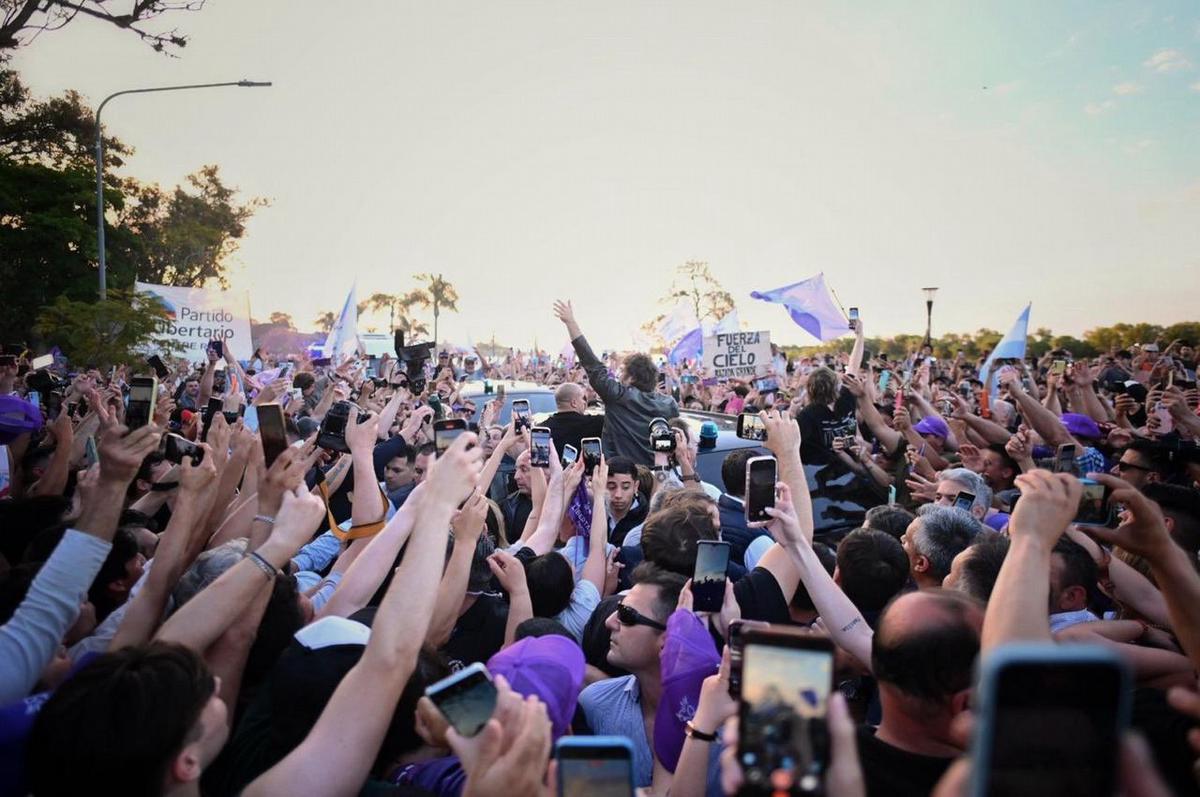 Javier Milei en Paraná.