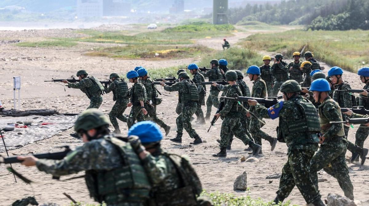 Los reservistas taiwaneses se preparan