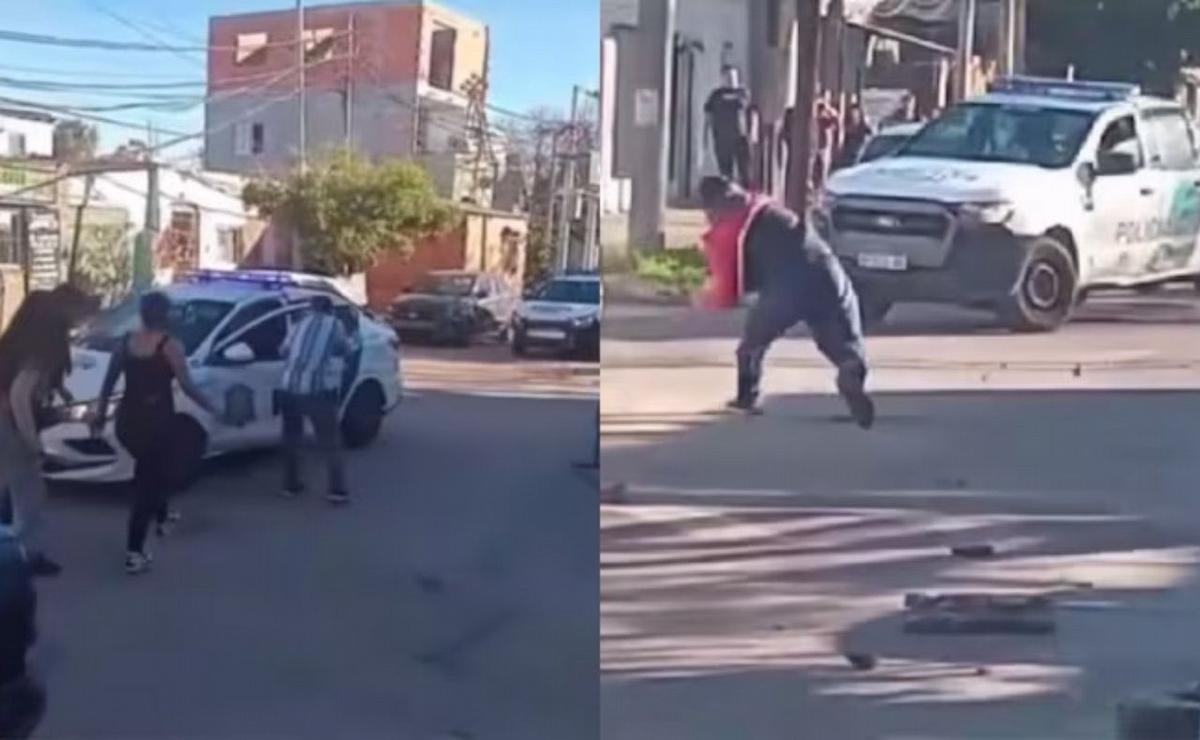 Caos en Avellaneda: atacaron a policías, les robaron un arma y un hombre terminó baleado.