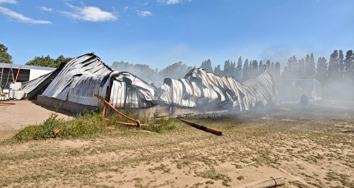 El incendio se produjo en un depósito de Villa Gran Parque.