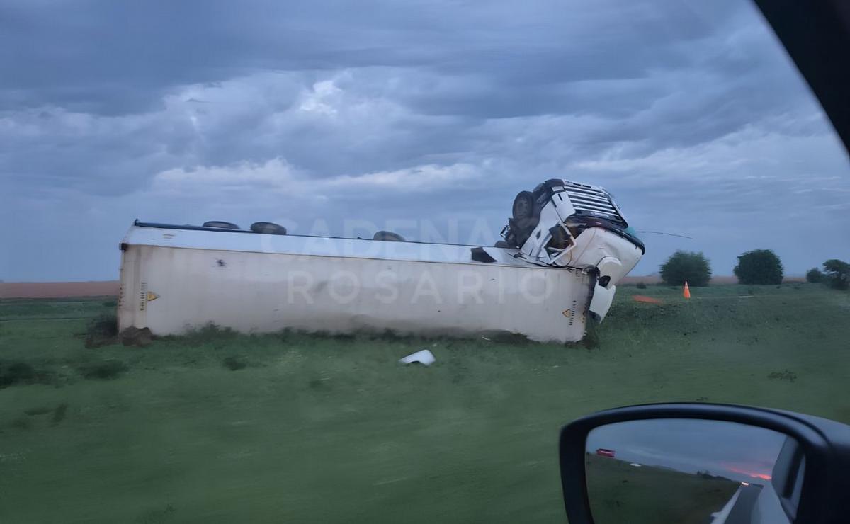Accidente en la Autopista Rosario Córdoba.