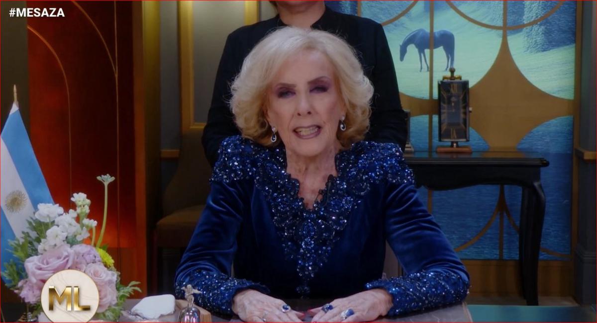 Volvió Mirtha Legrand. Foto: captura TV.