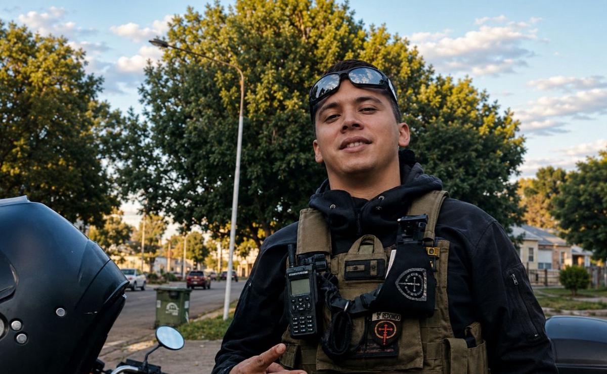 El policía fallecido, Eduardo Damián López.