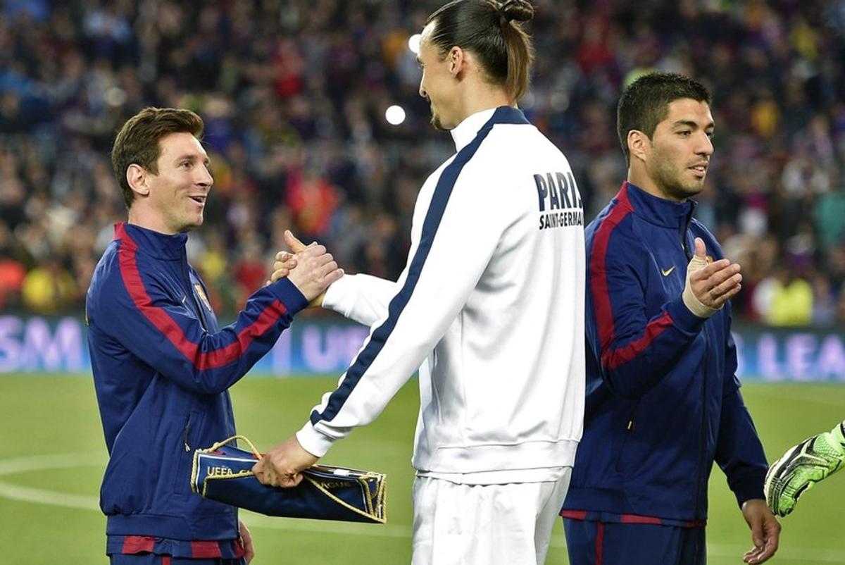 Messi y Ibrahimovic durante uno de sus enfrentamientos en Europa.