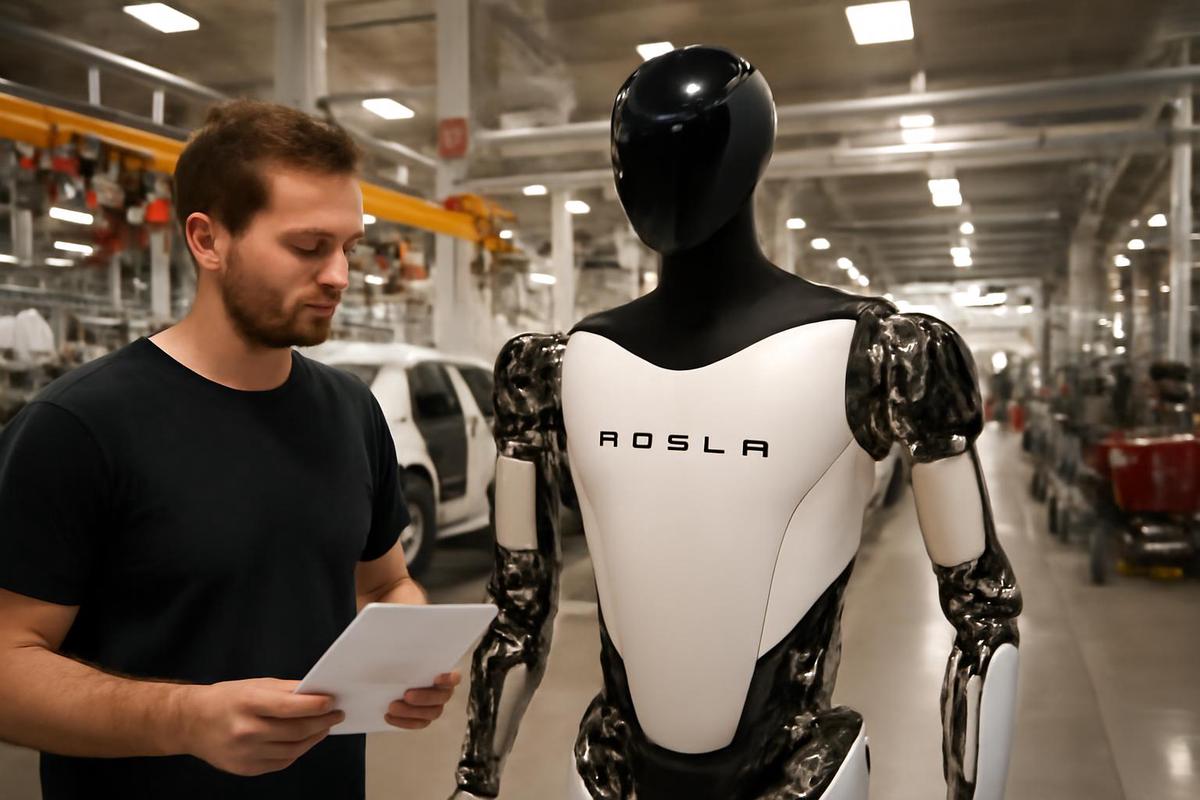 Producción de robots Optimus en Tesla