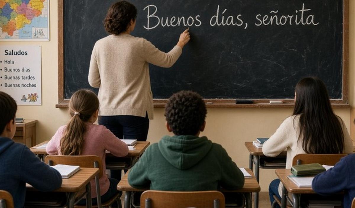 El viernes se celebró el Día del Maestro (Foto generada con IA)