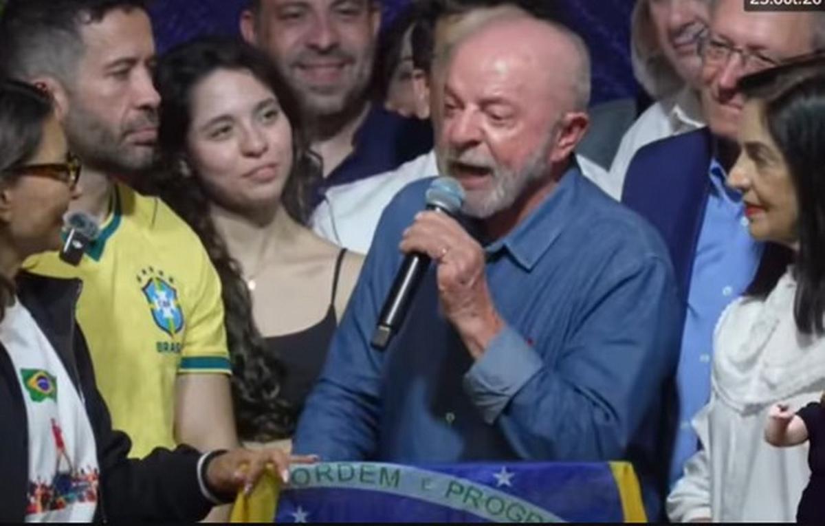 Lula habló tras ganar las elecciones.