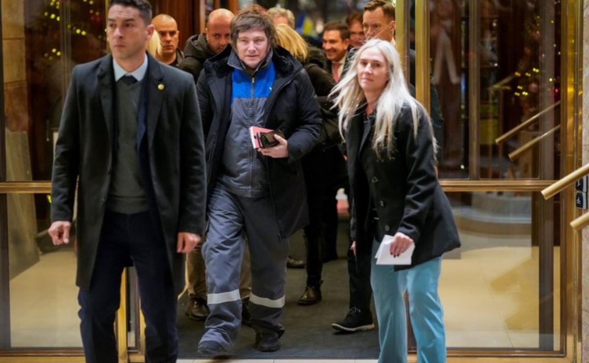 Javier Milei llegó a Oslo. (Foto: AP)