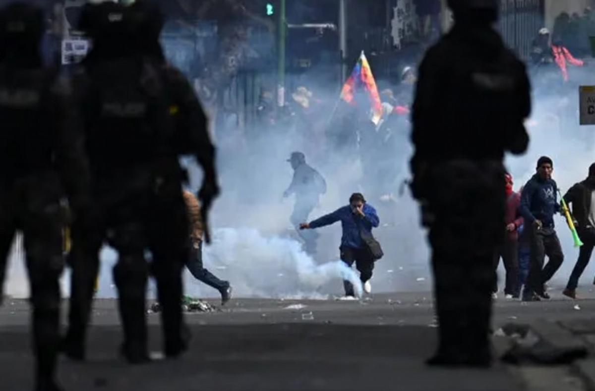 Protestas en Bolivia.