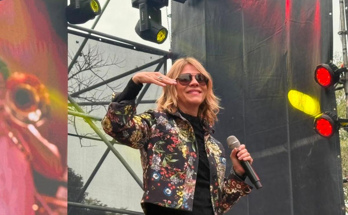 La artista se presentó en el escenario principal de la gran celebración de las infancias.