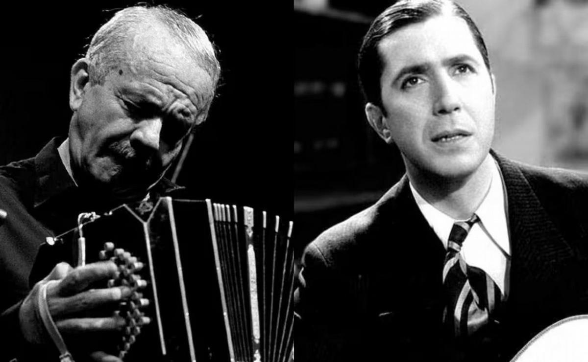 Astor Piazzolla y Carlos Gardel.