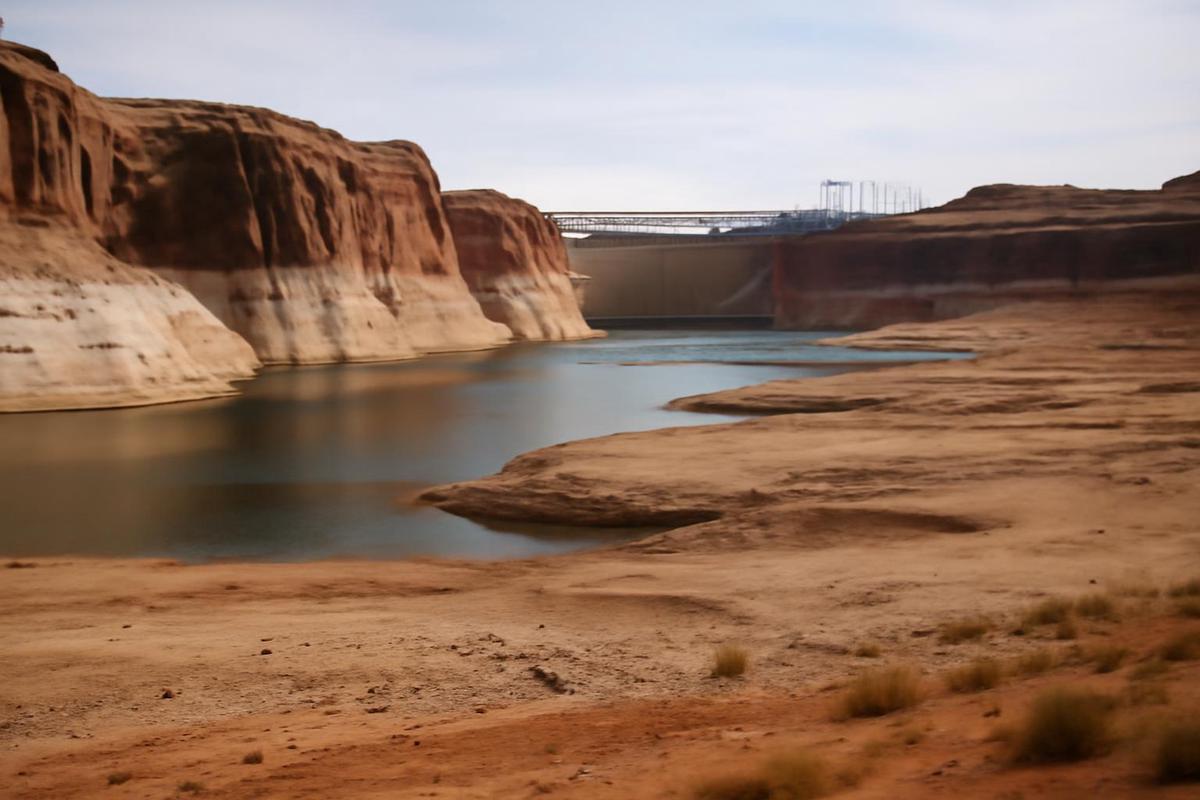 Lago Powell en su nivel más bajo histórico