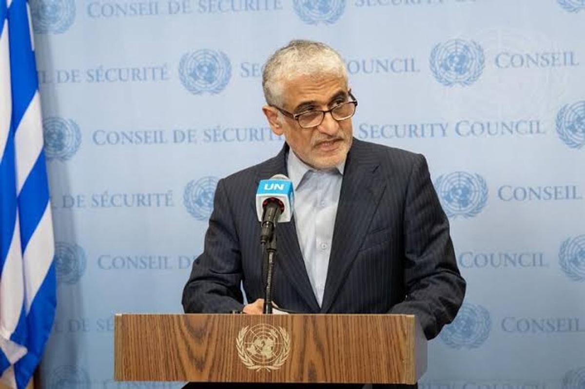 El embajador y representante permanente de Irán ante la ONU, Amir Saeid Iravani.