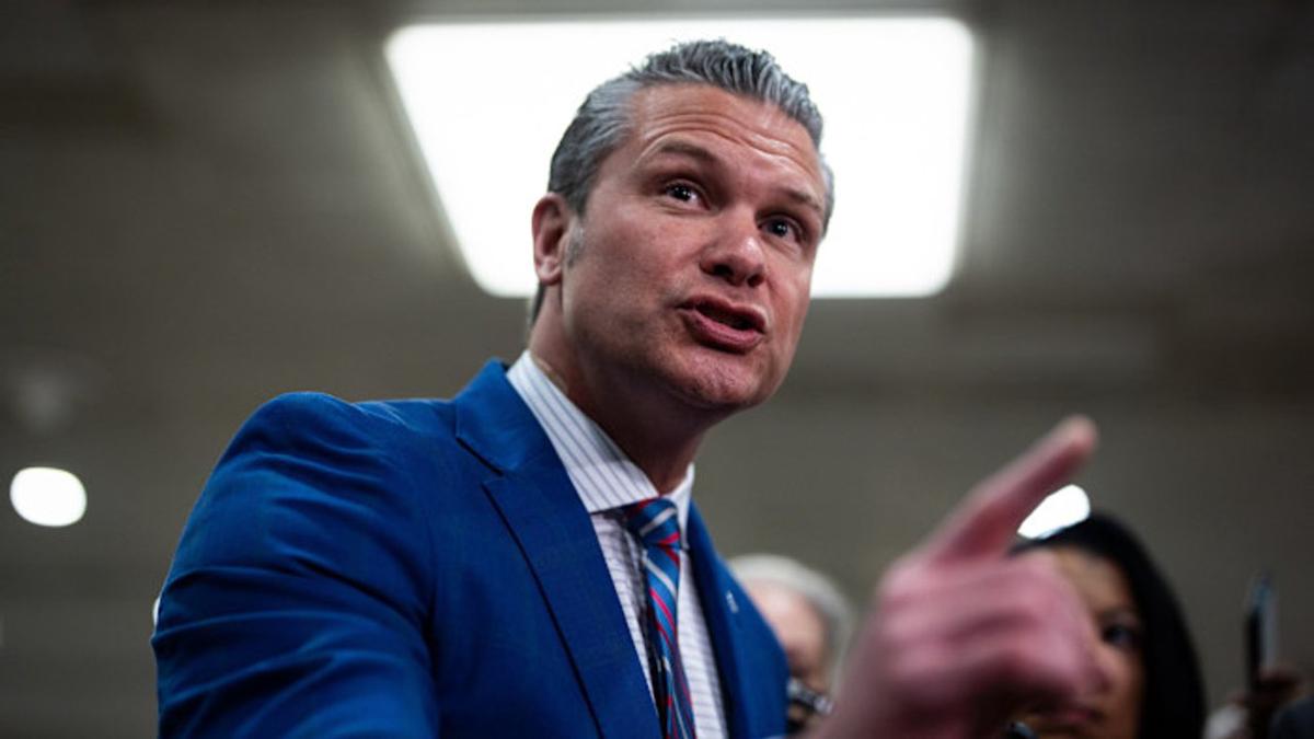 El secretario de Defensa estadounidense, Pete Hegseth.