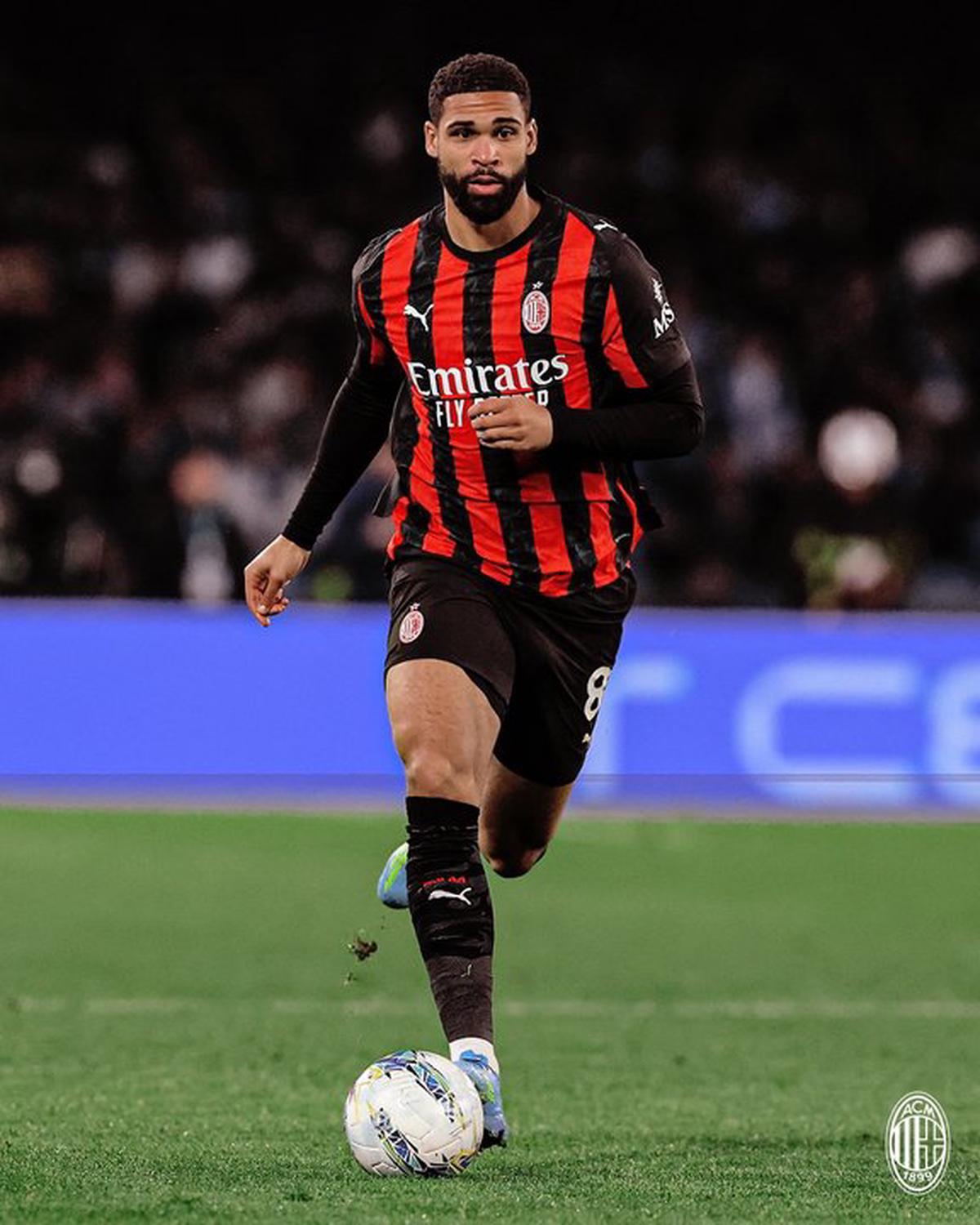 Ruben Loftus-Cheek durante la pasada derrota del Milan ante el Napoli.