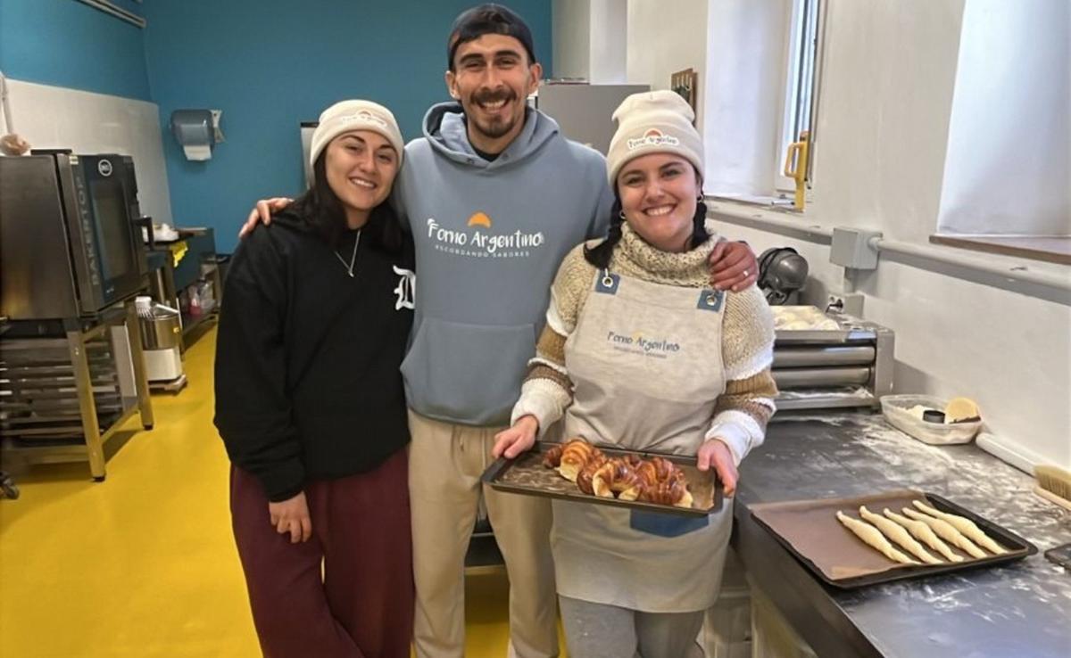 Los argentinos que apostaron por abrir una panadería en San Severino Marque.