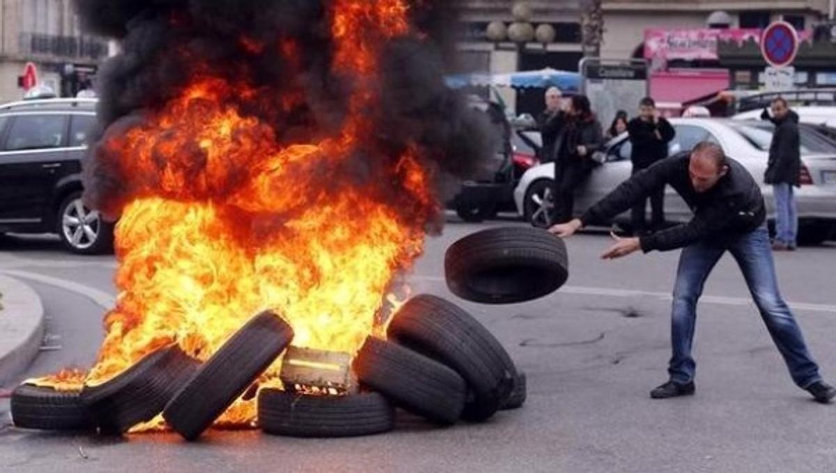 En un año y medio, se realizaron en la Ciudad 1.467 manifestaciones, 1.129 de las cuales no afectaron la circulación, y cada vez se queman menos gomas en el ritual de la protesta social. (NA)