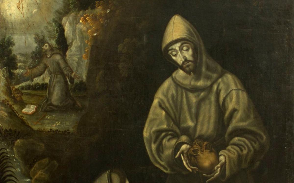 Meditación y Estigmatización de San Francisco de Asís, cuadro que le atribuyen a El Greco.