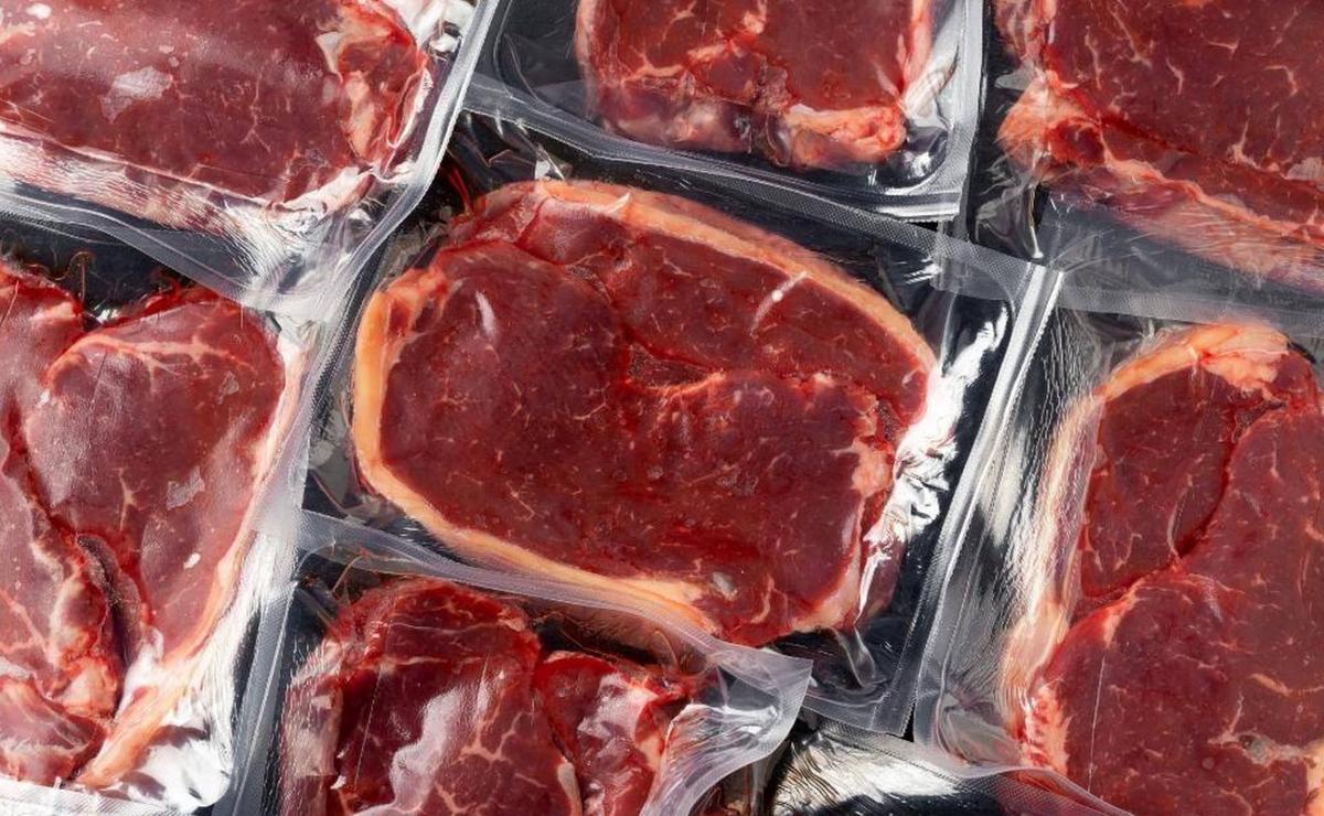 Carne envasada.