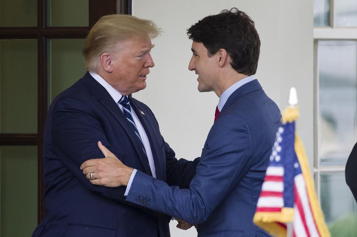 FOTO: Trump y Trudeau, tiempos de amistad.