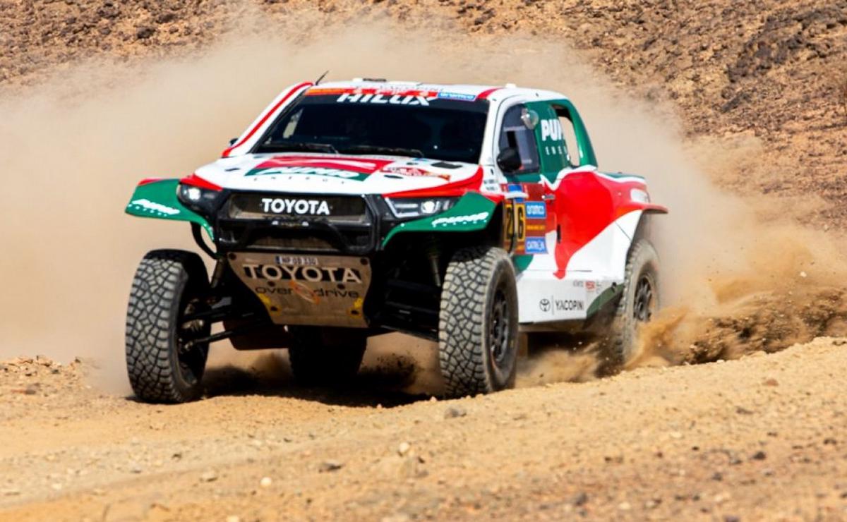 FOTO: Yacopini y una de sus mejores actuaciones en el Dakar, 4° en las 48HS