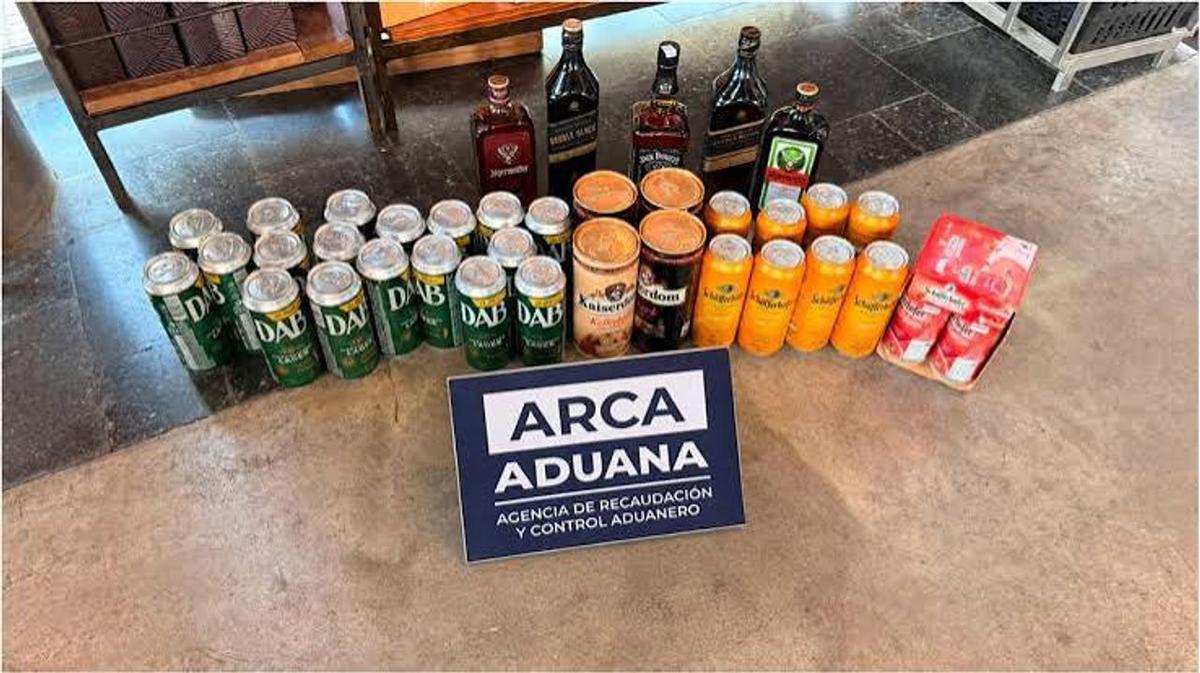Aduana incauta bebidas por más de 67 millones de pesos en operativos nacionales