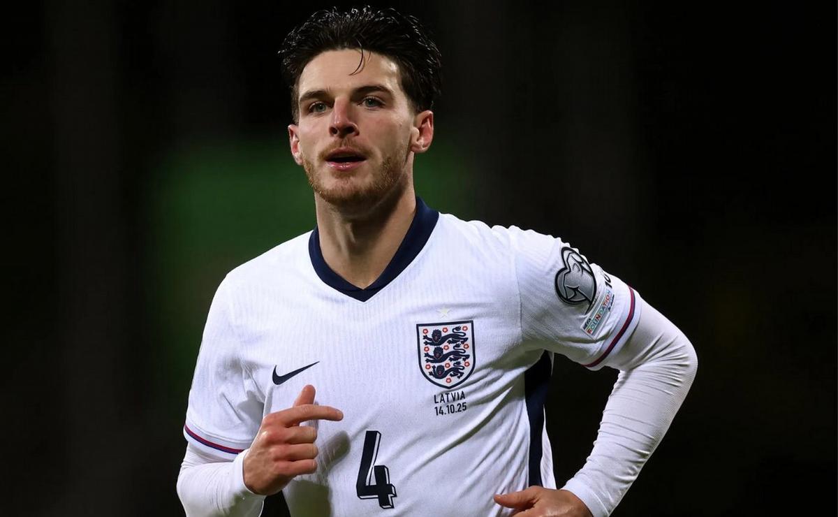 Declan Rice, mediocampista de Inglaterra.