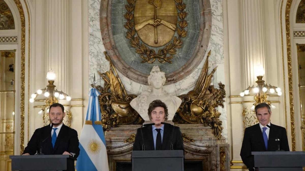 FOTO: Milei anunció el Plan Nuclear Argentino. (Foto:NA)