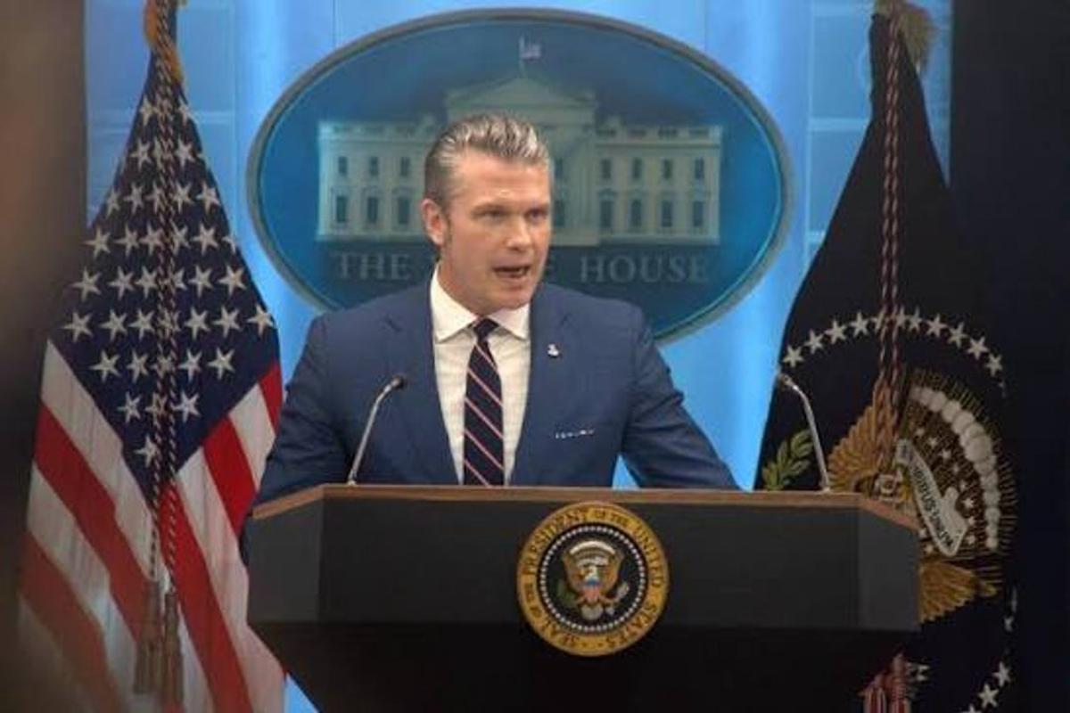 Hegseth, secretario de Defensa estadounidense.