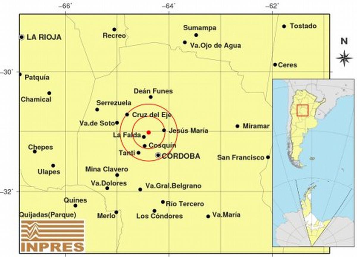 FOTO: Un sismo leve se hizo sentir en Córdoba.