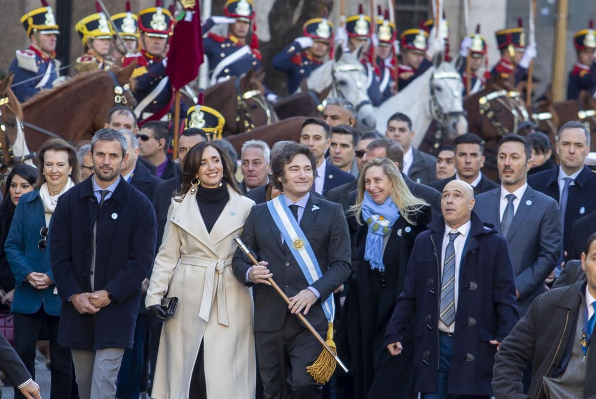Otros tiempos. Milei y Villarruel en el tedeum del 25 de Mayo. (Foto: archivo/NA)