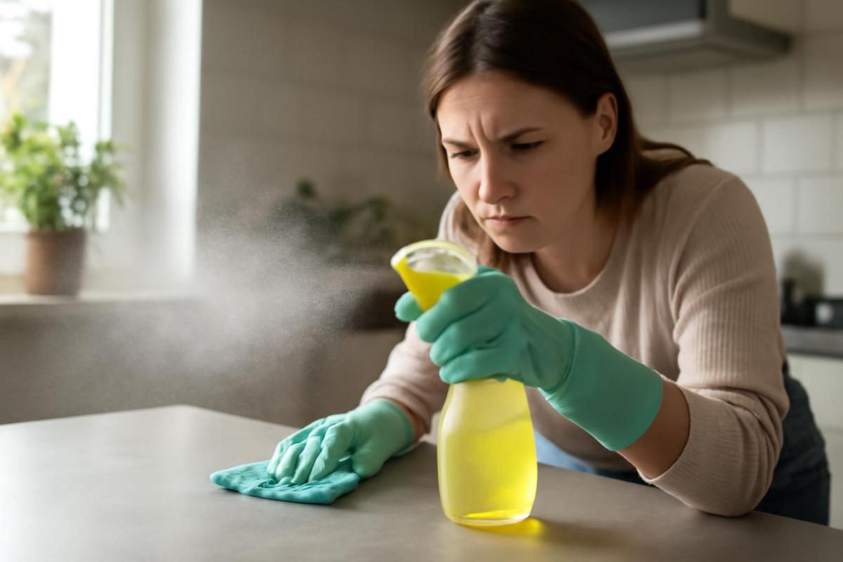 Nanopartículas generadas por productos de limpieza