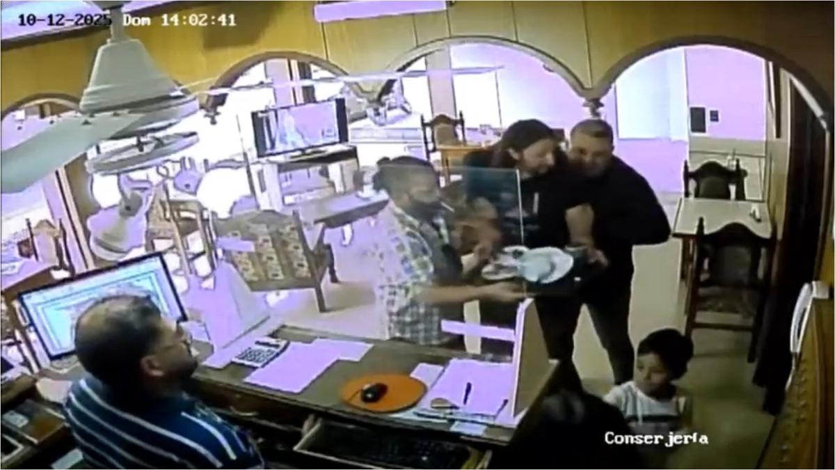 El momento de la captura de Laurta. 