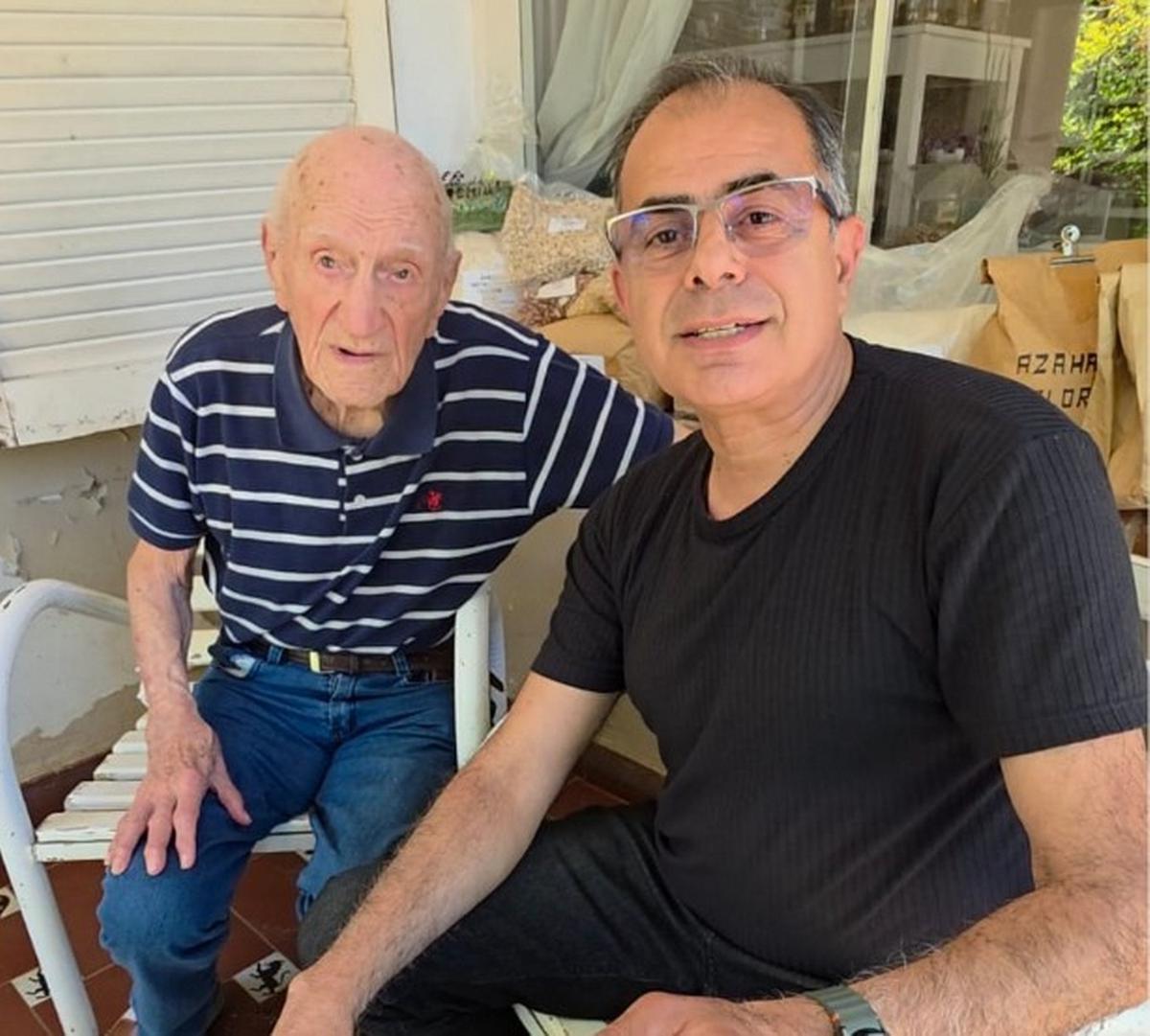 Florentino Oscar D'Olivo tiene 104 años, quiso votar y no pudo.