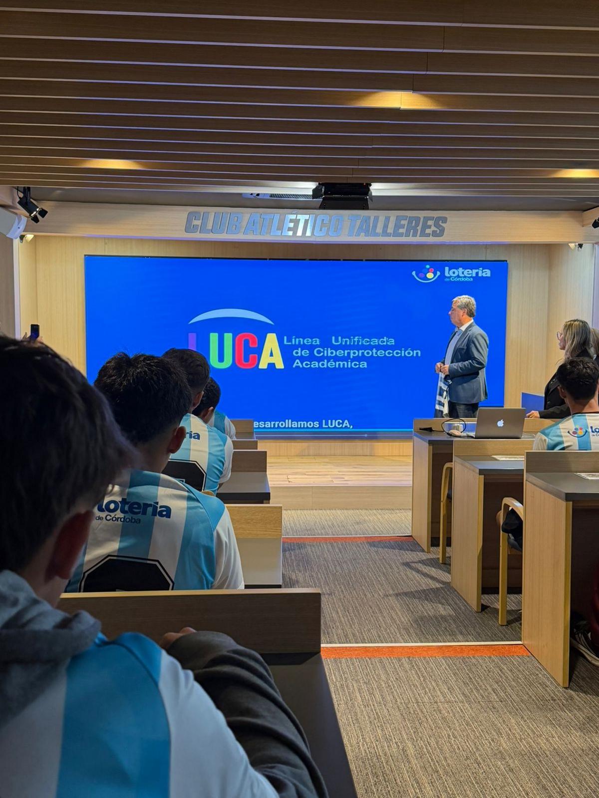 Se capacitó a juveniles de Talleres en el uso de la nueva APP NoVa+ y el sistema Luca