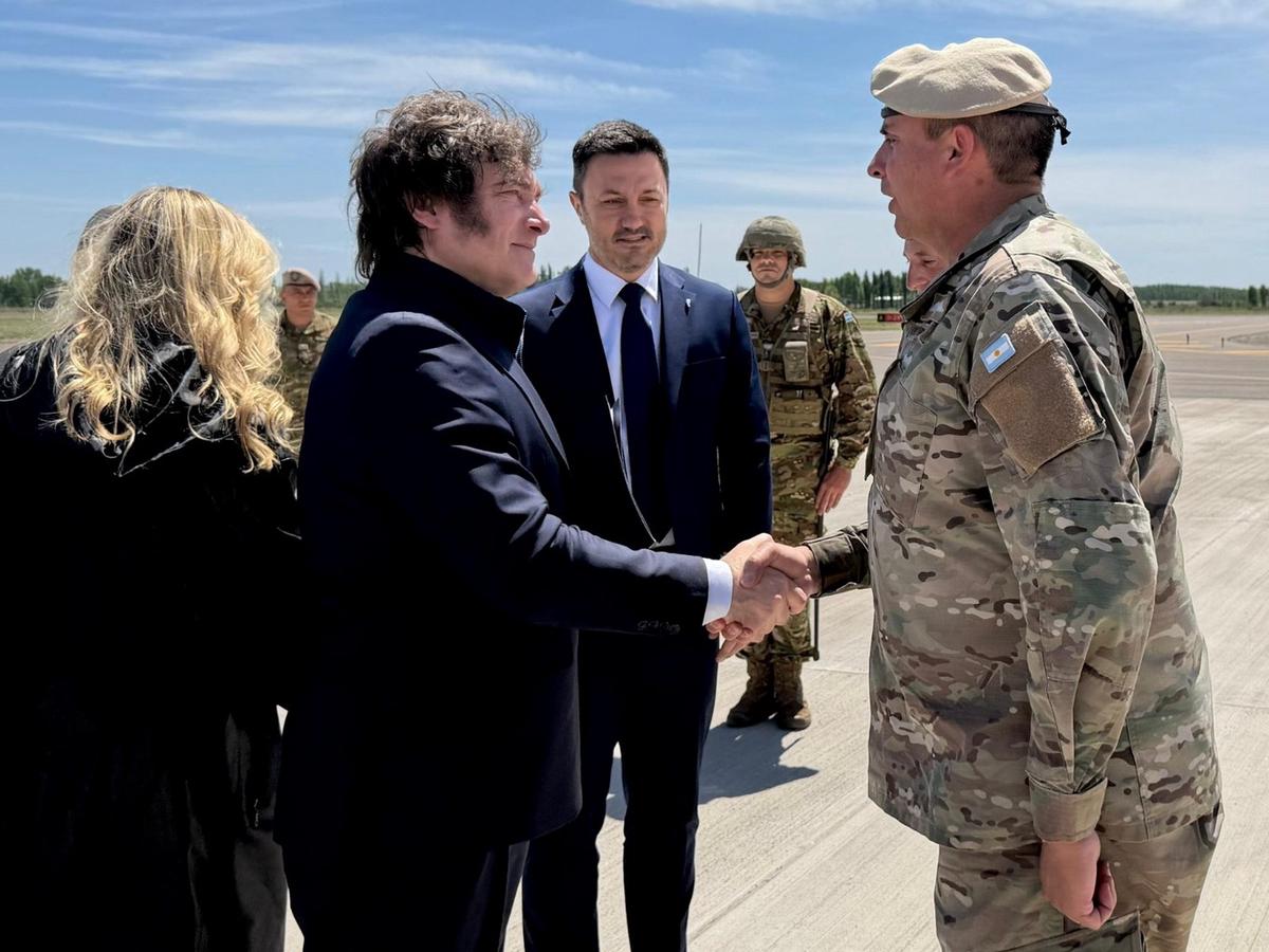 Javier Milei en Mendoza. 