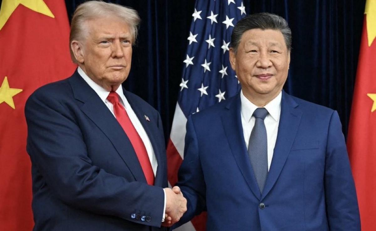 Trump y Xi Jinping (Foto: @MAGAVoice)